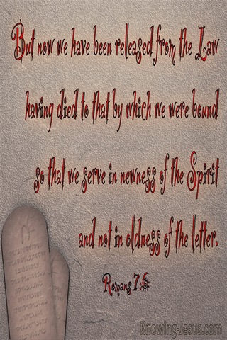 Romans 7:6 We Serve In Newness Of The Spirit (red)